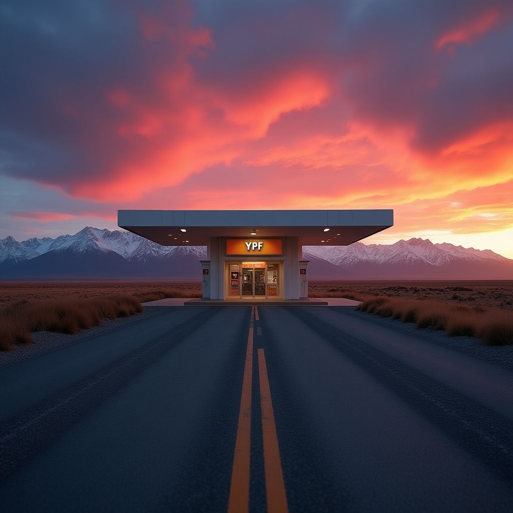 Estación en ruta patagónica