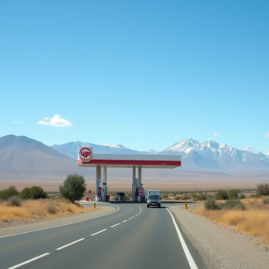 Estación YPF en la Ruta 40